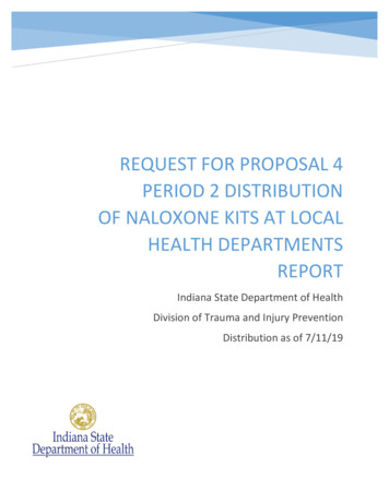 REQUEST FOR ProPOSAL 4 Period 2 Distribution Of Naloxone Kits At Local .