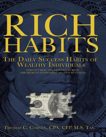 Rich Habits - The Daily Success Habits Of Wealthy .