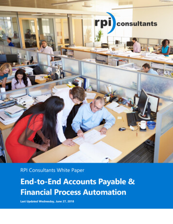 End-to-End Accounts Payable & Financial Process Automation