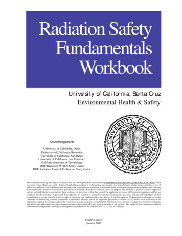 Radiation Safety Fundamentals Workbook