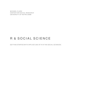 R & SOCIAL SCIENCE - Michael Clark
