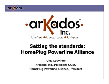Setting The Standards: HomePlug Powerline Alliance - ETSI