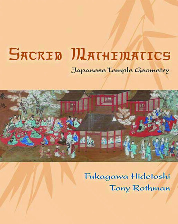Sacred Mathematics: Japanese Temple Geometry - 
