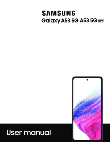 Samsung Galaxy A53 5G A53 5G UW A536 User Manual