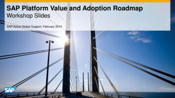 SAP Platform Value & Adoption Roadmap