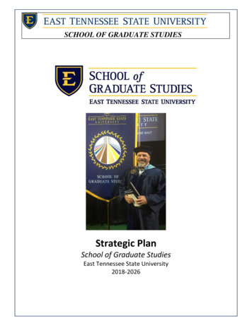 Five Year Business Plan - East Tennessee State University