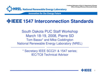 1547 Interconnection Standards - Puc.sd.gov