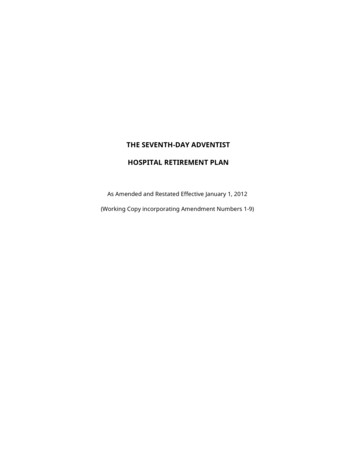 The Seventh-day Adventist Hospital Retirement Plan
