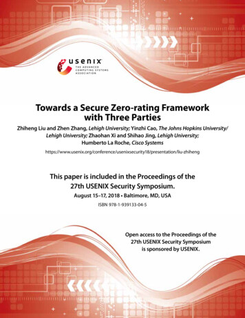 Towards A Secure Zero-rating Framework With Three Parties - USENIX