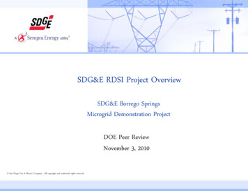 SDG&E RDSI Project Overview - Energy