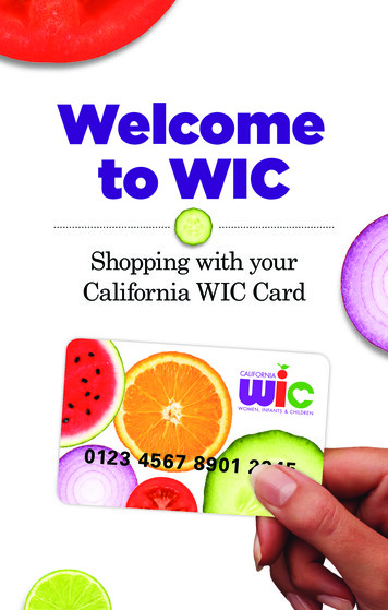 Welcome To WIC - California