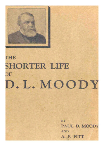 Shorter Life Of DL - Moody Bible Institute
