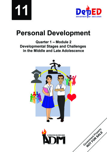 Personal Development-Grade 11 - ZNNHS