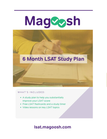 How To Use This 6 Month LSAT Study Schedule
