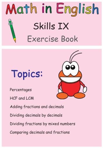 Skills IX: Grade 5 And 6 Math Exercise Book
