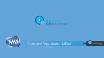 Rules And Regulations - MENA - Precise Communications SMS