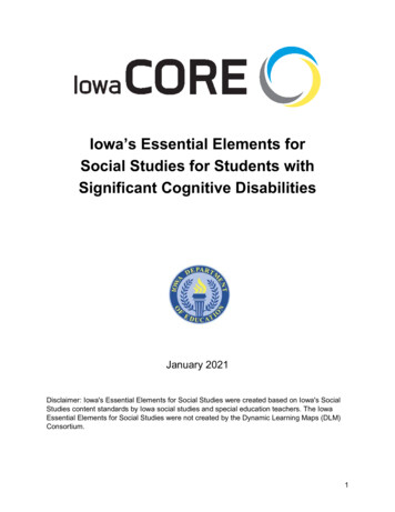 Iowa’s Essential Elements For Social Studies For Students .