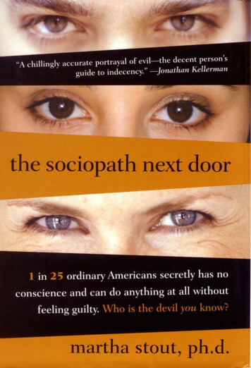 The Sociopath Next Door - The Ruthless Vs. The Rest Of Us