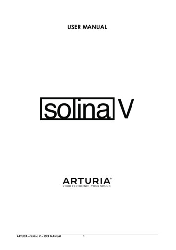 User Manual Solina V - Arturia