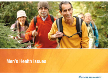 Men’s Health Issues - Department Of Budget And 