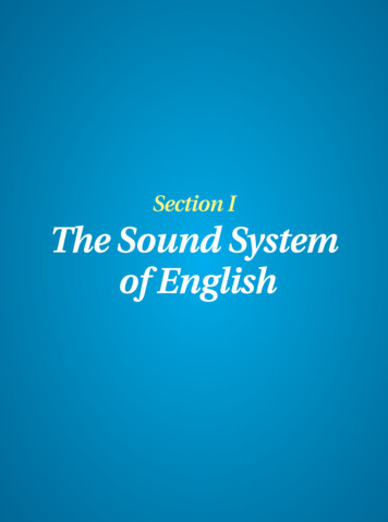 Section I TThe Sound Systemhe Sound System Of . - DEI