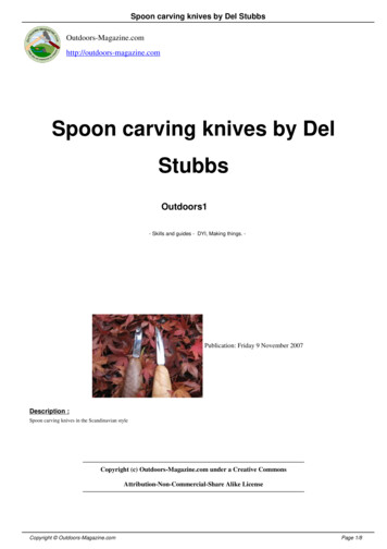 Spoon Carving Knives By Del Stubbs