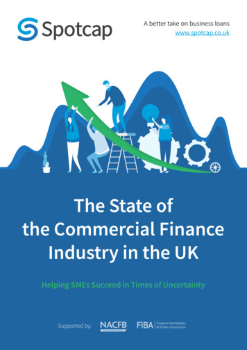 The State Of The Commercial Finance Industry In The UK - Spotcap