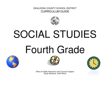 SOCIAL STUDIES Fourth Grade - OKALOOSA SCHOOLS