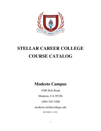 Stellar Career College Course Catalog
