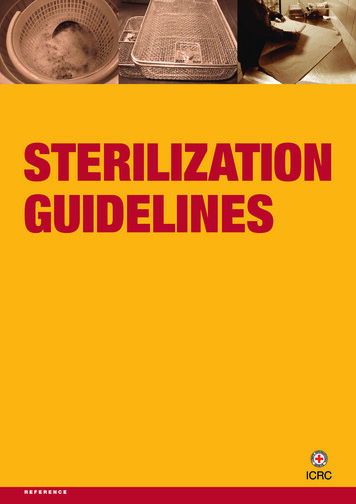 Sterilization Guidelines - ICRC