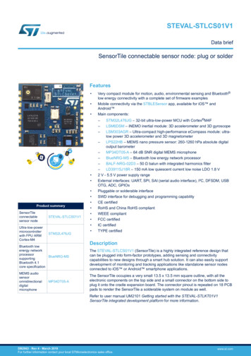 SensorTile Connectable Sensor Node: Plug Or Solder