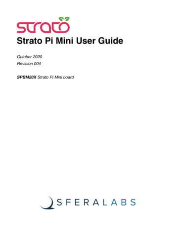 Strato Pi Mini User Guide - Sfera Labs