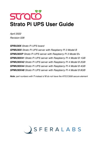 Strato Pi UPS User Guide