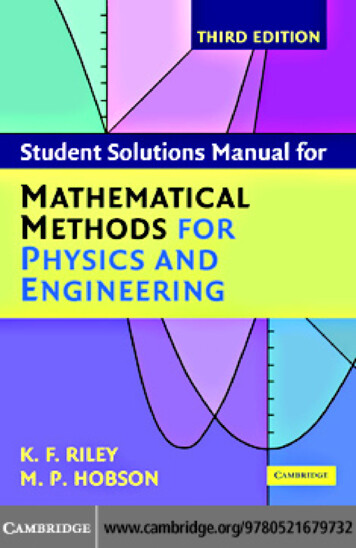 Student Solutions Manual For Mathematical . - WordPress 