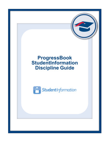 StudentInformation Discipline Guide - ProgressBook