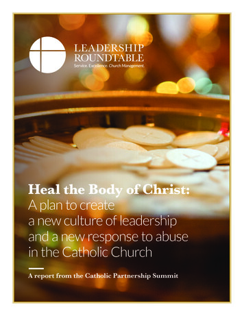 Heal The Body Of Christ - Leadership Roundtable