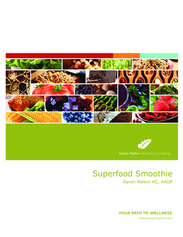 Superfood Smoothie - Karen Malkin Health Counseling