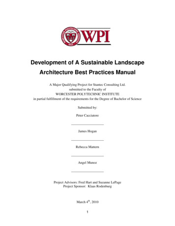Development Of A Sustainable Landscape Architecture Best .