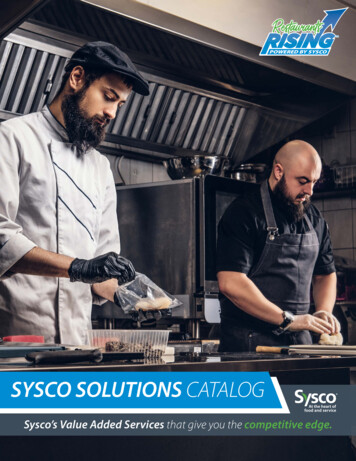 Sysco Solutions Catalog