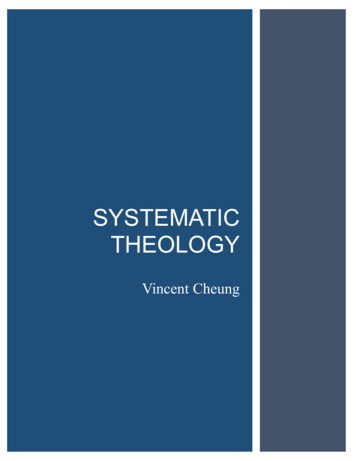 Systematic Theology - Vincent Cheung