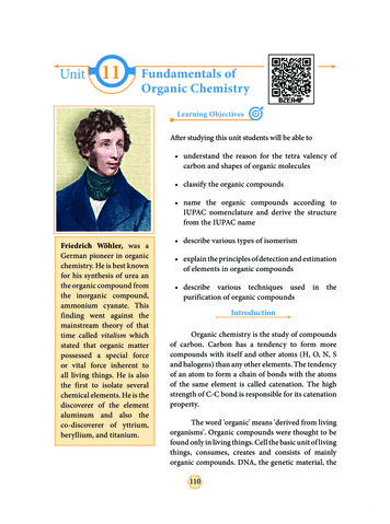 Unit 11 Fundamentals Of Organic Chemistry
