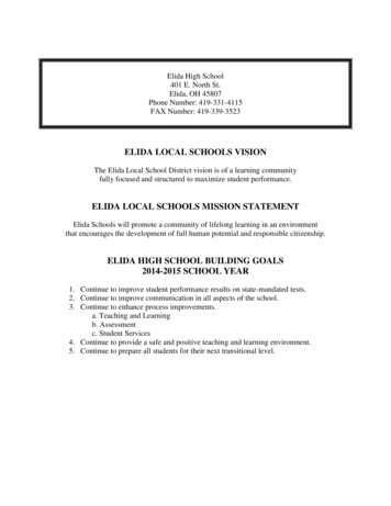 Elida Local Schools Mission Statement