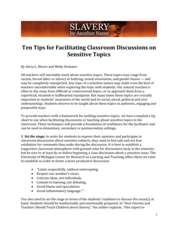 Ten Tips For Facilitating Classroom Discussions On .