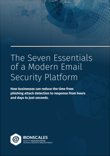 The Seven Essentials Of A Modern Email Security Platform