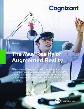 The Real Reality Of Augmented Reality - Cognizant