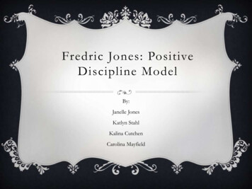 Fredric Jones: Positive Discipline Model - Weebly