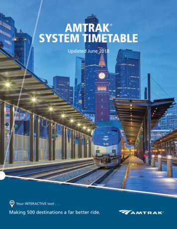Amtrak System Timetable-June012018 - Christopher Juckins