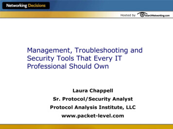 Management, Troubleshooting And Security Tools That Every IT Pr