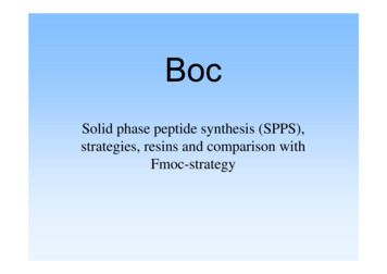 Fmoc-strategy Solid Phase Peptide Synthesis (SPPS),