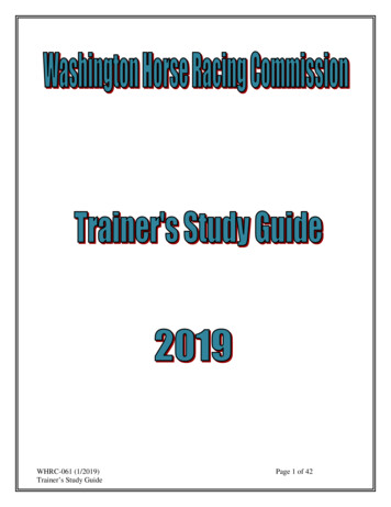 WHRC-061 (1/2019) Page 1 Of 42 Trainer’s Study Guide